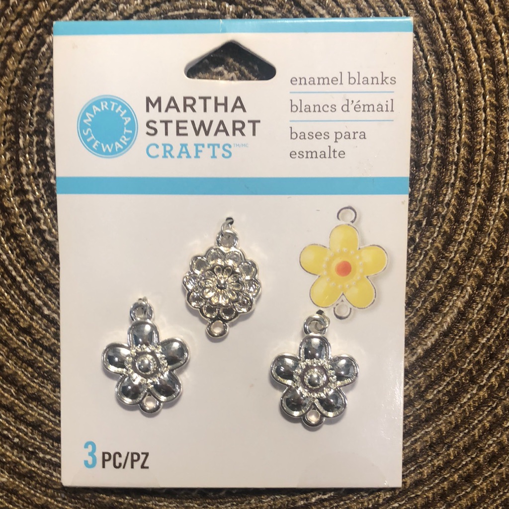 Martha Stewart Enamel Blanks Cute Flowers